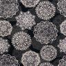 Cotton Jersey Mandalas | Glitzerpüppi – black/silver grey,  thumbnail number 1