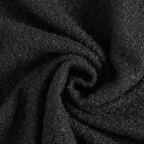 Fulled knitted bouclé – black, 
