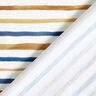 GOTS Cotton Jersey delicate watercolour stripes digital print – white/royal blue,  thumbnail number 4