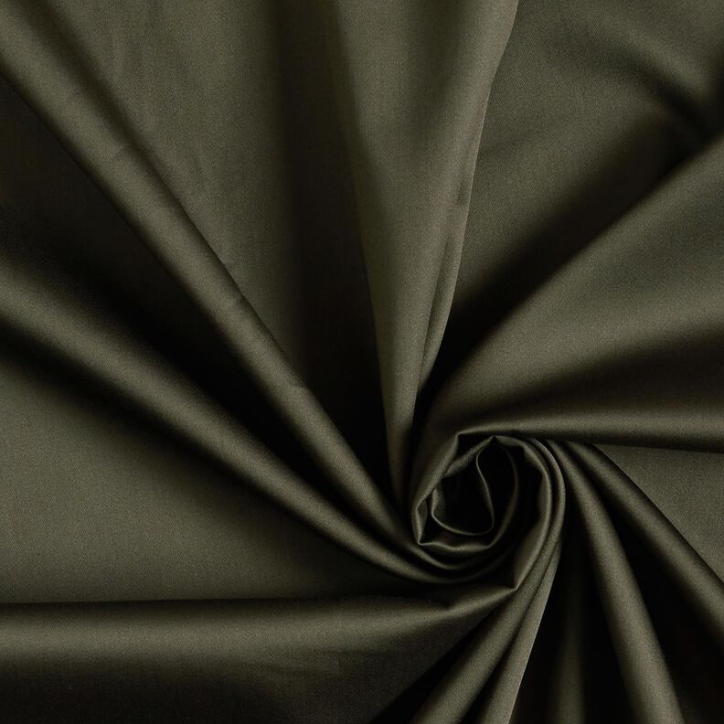 Sateen Plain – dark olive,  image number 1