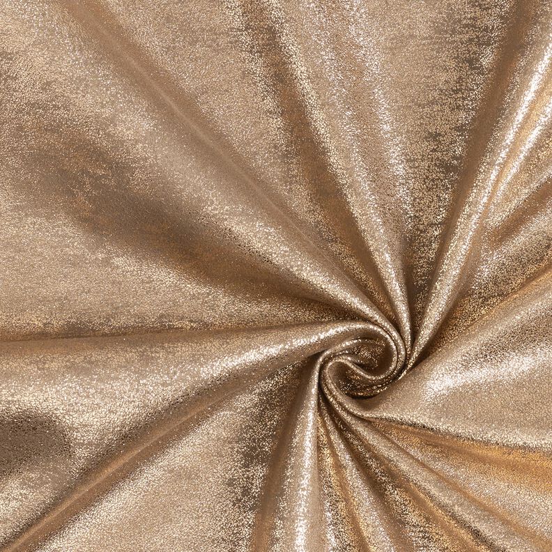 Metallic stretch velour – bronze,  image number 1