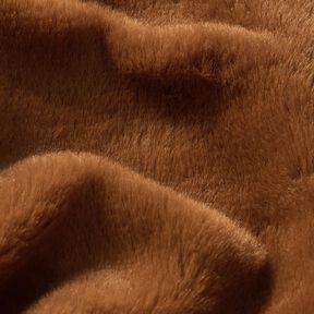 high-quality solid-color faux fur – copper, 