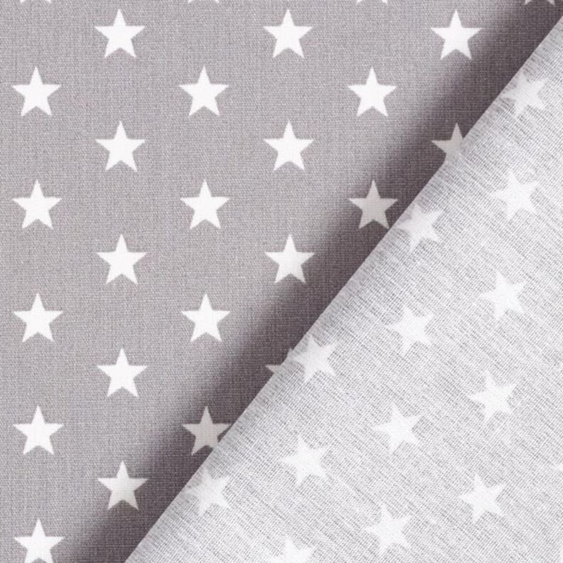 Cotton Poplin Medium Stars – grey/white,  image number 6