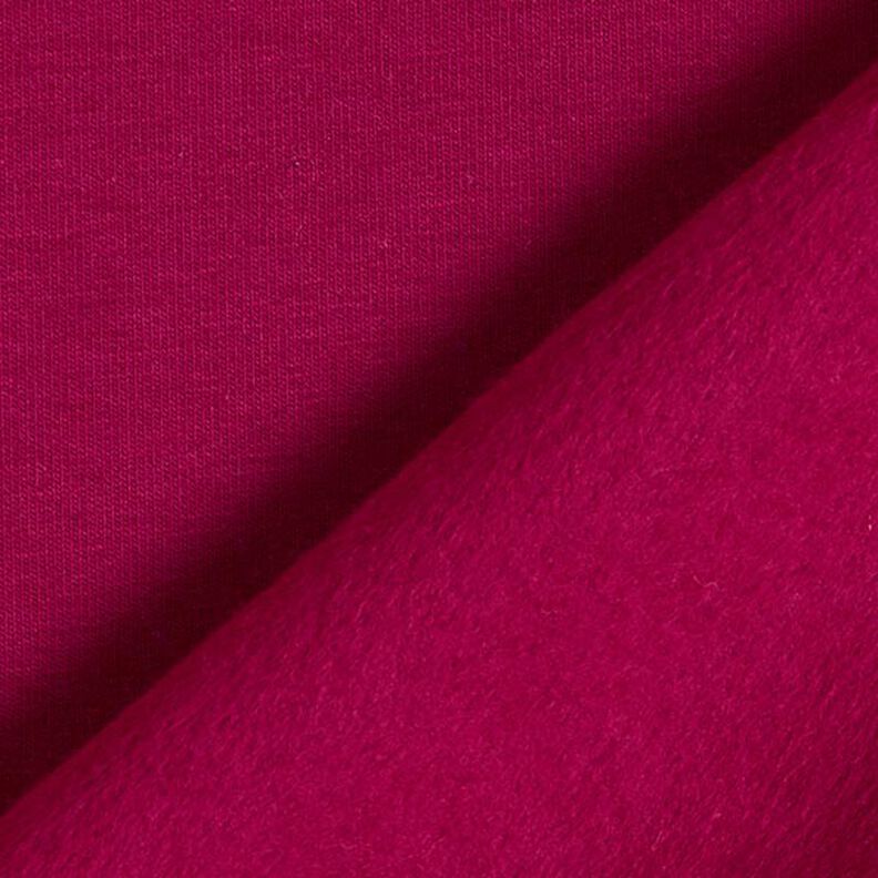 Light Cotton Sweatshirt Fabric Plain – burgundy,  image number 3