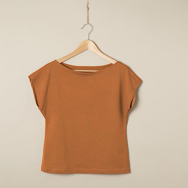 Medium Cotton Jersey Plain – terracotta,  image number 6