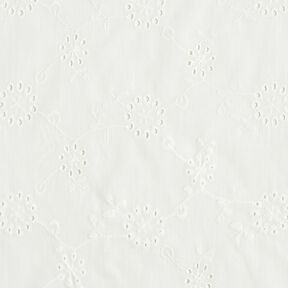Broderie Anglaise large flower tendrils – white, 