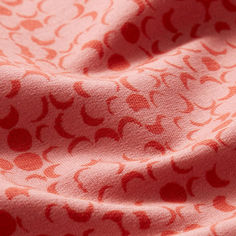 GOTS French Terry Dots | Tula – dusky pink/terracotta,  image number 2