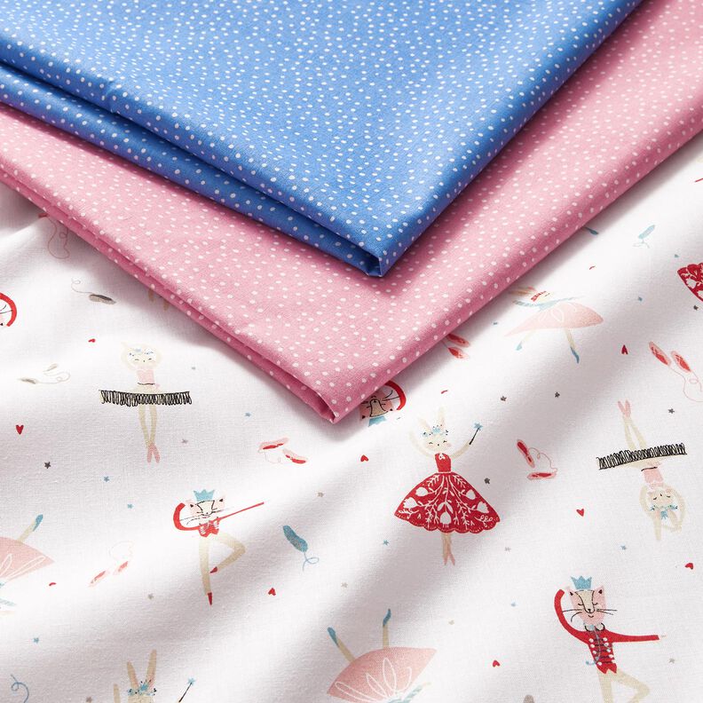 Cotton Cretonne Fine Dots – blue,  image number 5