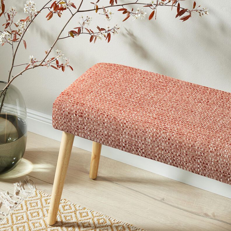 Upholstery Fabric colourful bouclé look – dusky pink/cream,  image number 5
