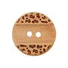2-Hole Wooden Button – beige,  thumbnail number 1