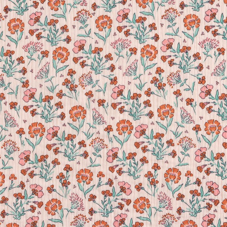 Double Gauze/Muslin Flower Meadow | Poppy Fabrics – rosé,  image number 1
