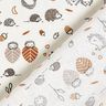 Cotton Poplin Hedgehog on the move – offwhite,  thumbnail number 4