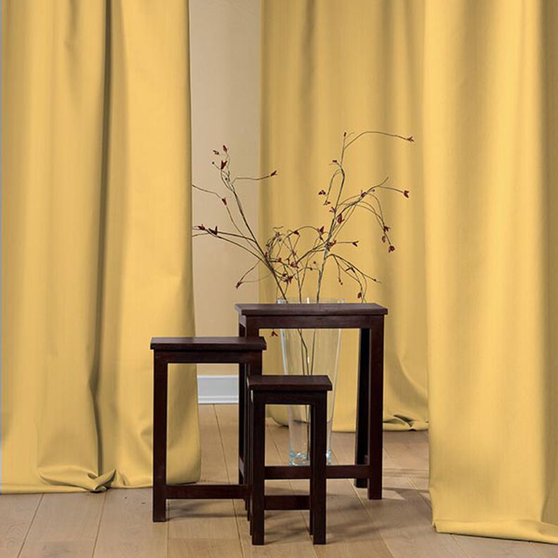Blackout fabric Herringbone – curry yellow,  image number 5