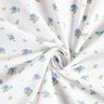 Cotton Poplin Delicate Roses – light blue/white,  thumbnail number 3