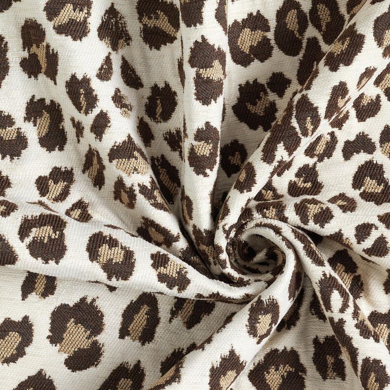 Upholstery Fabric Jacquard Leo – cream/anemone, image number 3