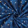 Cotton Jersey golden hearts | Glitzerpüppi – indigo,  thumbnail number 3