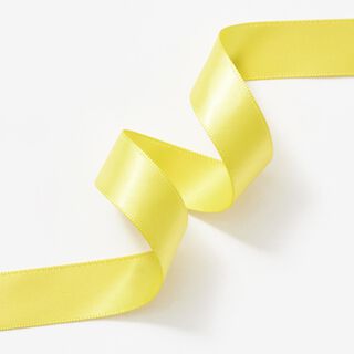 Satin Ribbon [15 mm] – lemon yellow, 