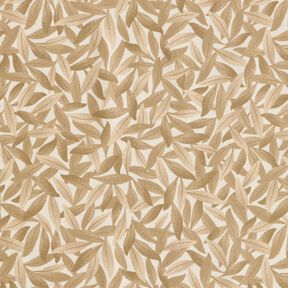 Decor Fabric Half Panama sea of leaves – offwhite/light brown, 
