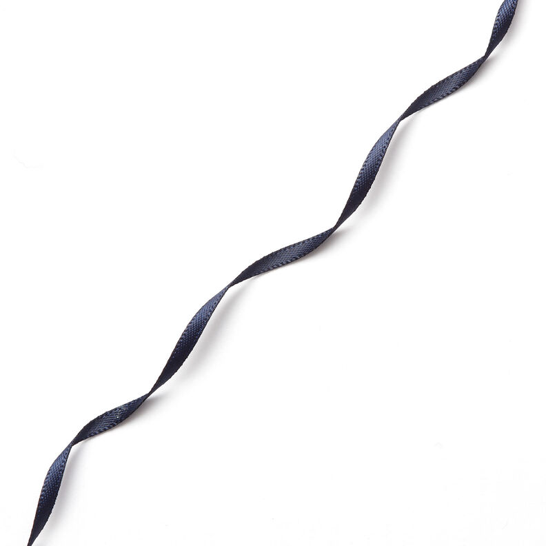 Satin Ribbon [3 mm] – navy blue,  image number 2
