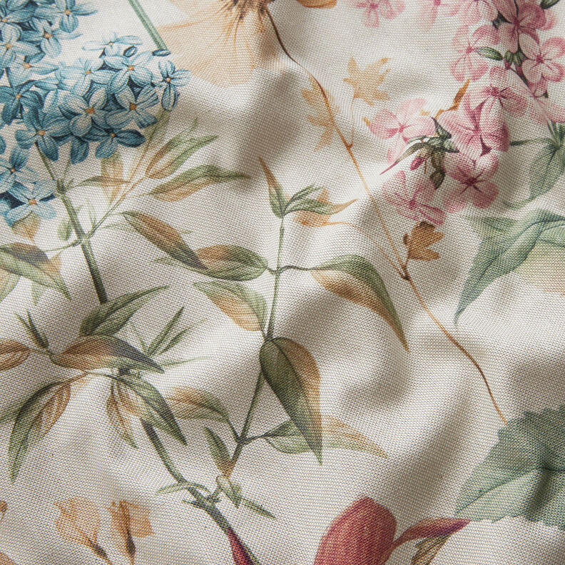 Decor Fabric Half Panama Field of flowers – natural, image number 2