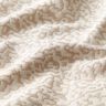 Large Abstract Leopard Print Jacquard Furnishing Fabric – cream/beige,  thumbnail number 2
