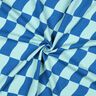 Softsweat wavy check| Poppy Fabrics – royal blue/ice blue,  thumbnail number 3