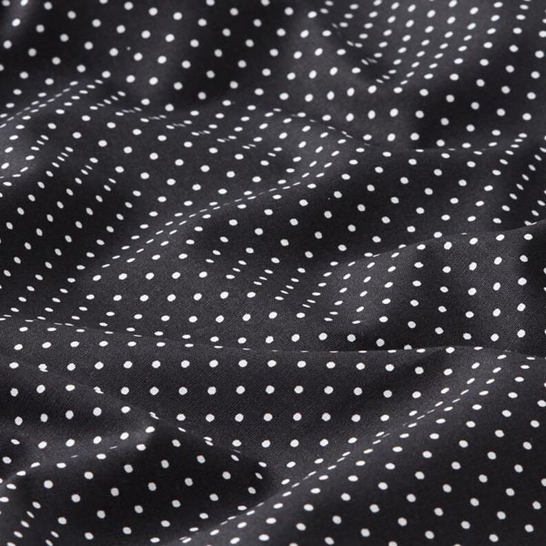 Cotton Poplin Little Dots – black/white,  image number 2