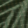 Decor Fabric Half Panama elegant check – fir green/carmine,  thumbnail number 2