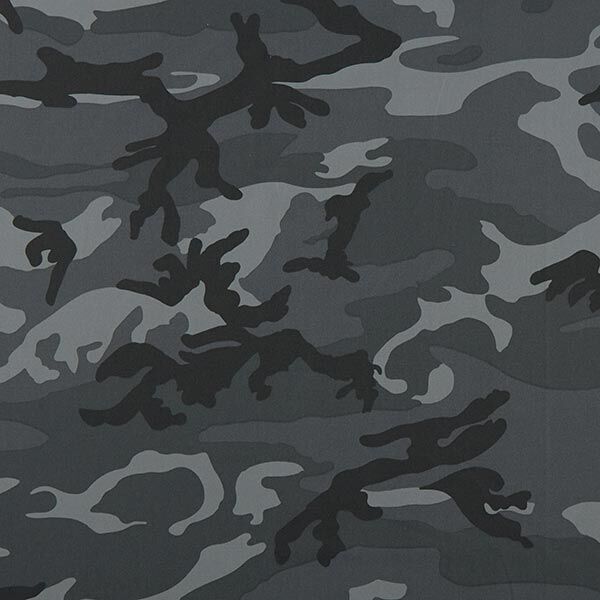camouflage trouser fabric – anthracite,  image number 1