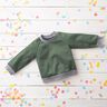 Light Cotton Sweatshirt Fabric Plain – pine,  thumbnail number 7