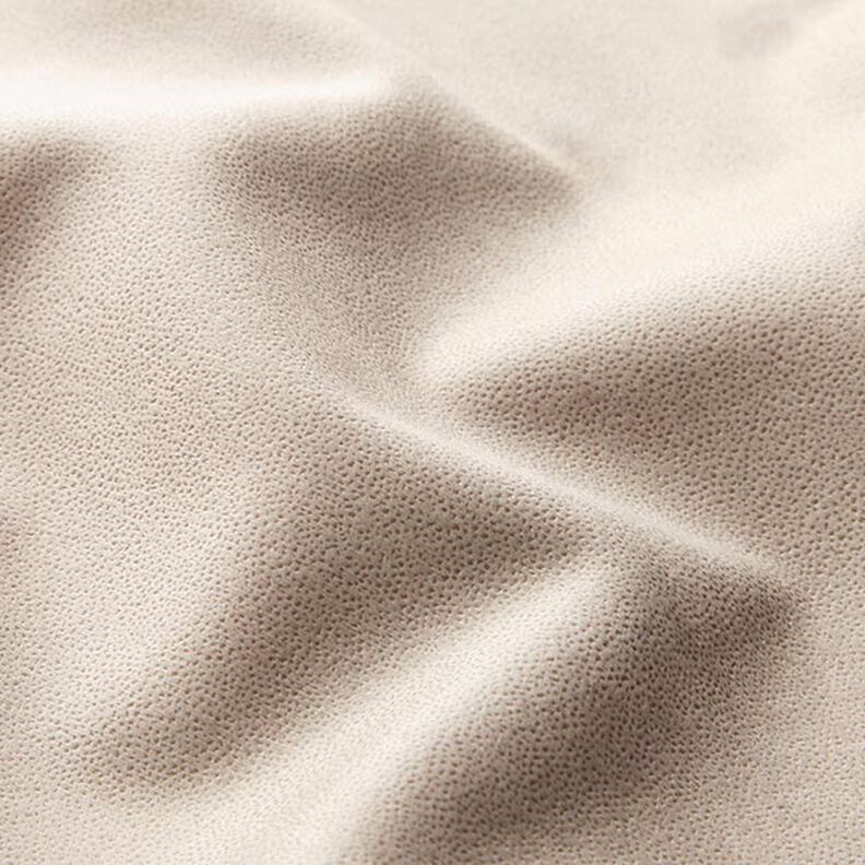 Upholstery Fabric Leather-Look Ultra-Microfibre – beige,  image number 2