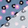 Baby Cord Flowers| Poppy Fabrics – denim blue/lavender,  thumbnail number 4