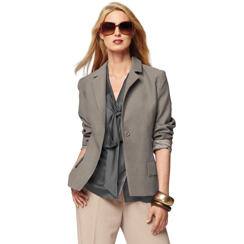 Bi-Stretch Gabardine – dark taupe,  image number 6