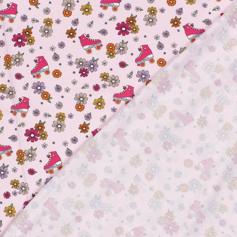 Cotton Jersey Retro roller skates – rosé,  image number 4