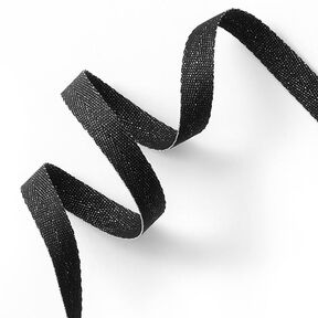 Webbing Metallic [9 mm] – black/metallic silver, 