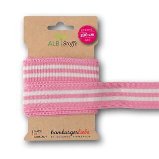 GOTS Organic Jacquard Trim STRIPE ME COLLEGE [200 cm | 3,5 cm] | Albstoffe | Hamburger Liebe, 