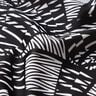Swimsuit fabric abstract graphic pattern – black/white,  thumbnail number 2