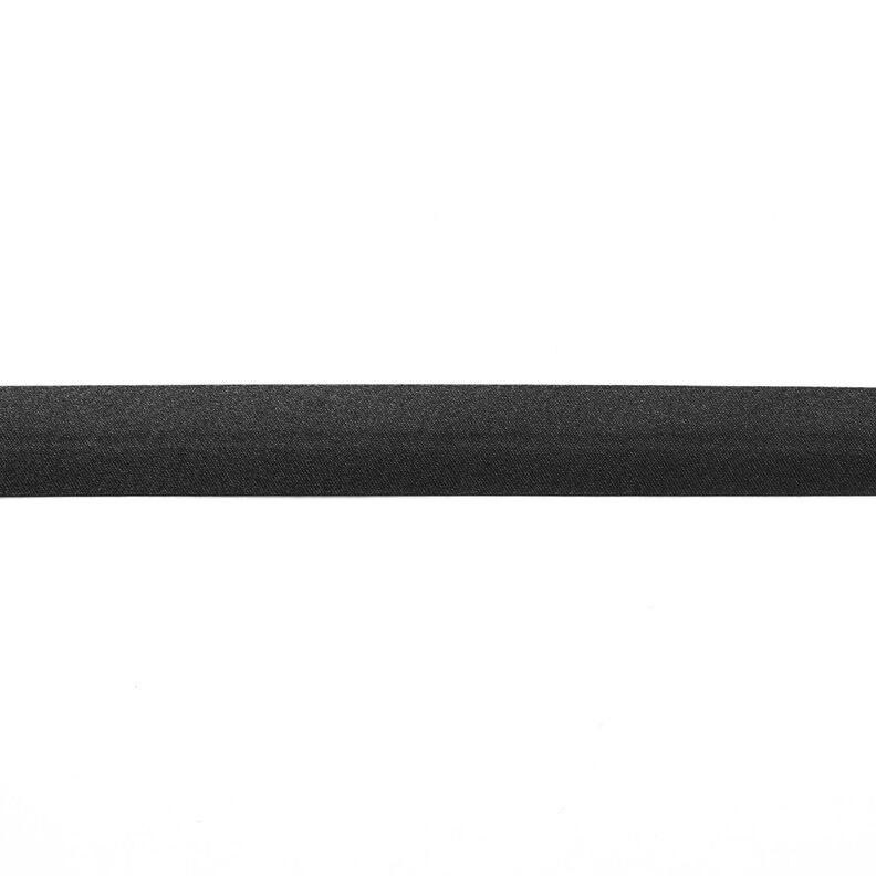 Bias binding Satin [20 mm] – black,  image number 1