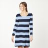 Cotton Jersey block stripes – light blue/navy blue,  thumbnail number 5