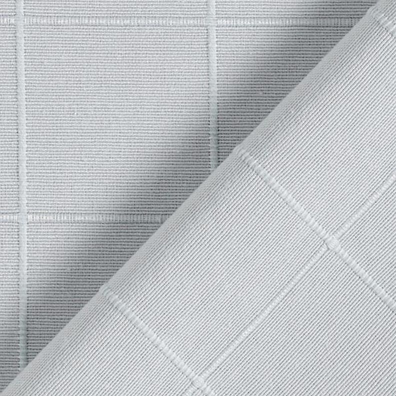 Decorative fabric, chequered grid, recycled – silver grey,  image number 3
