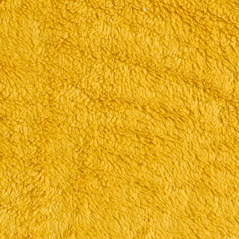 Plain cotton sherpa – mustard,  image number 1
