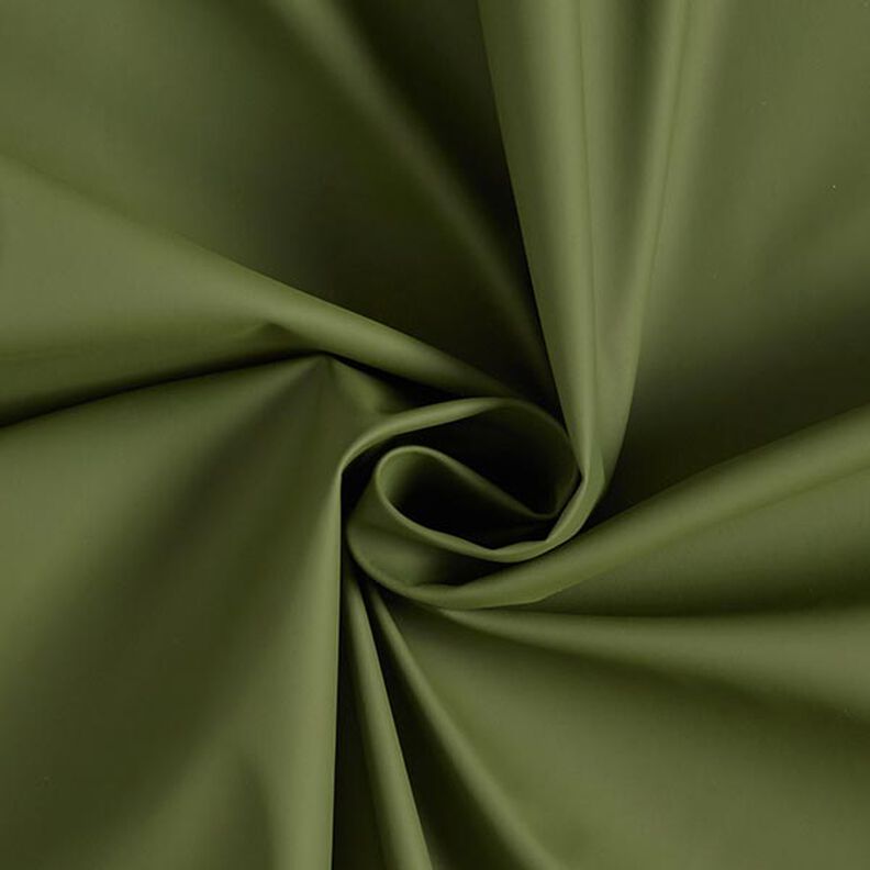 Plain raincoat fabric – olive,  image number 1