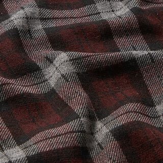 Checked Ponte Roma – burgundy/grey, 