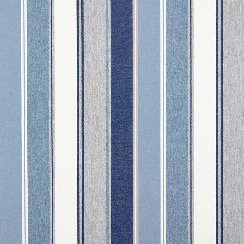 Outdoor Fabric Canvas Blurred Stripes – indigo/ivory,  image number 1