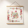 Decor Tapestry Fabric Romantic Floral Motif – light beige,  thumbnail number 6