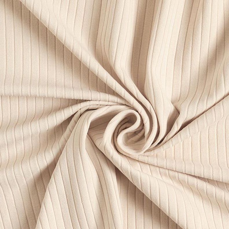 Plain ribbed jersey – natural,  image number 1