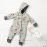 Alpine Fleece romantic deer – silver grey/natural,  thumbnail number 6