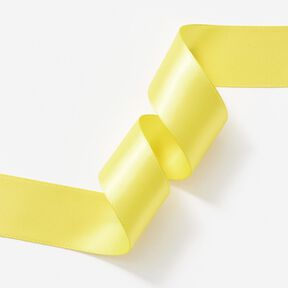 Satin Ribbon [25 mm] – lemon yellow, 