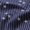 Cotton Poplin stripes & stars – navy blue/white,  thumbnail number 2