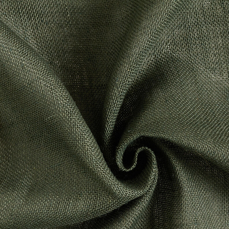 Decor Fabric Jute Plain 150 cm – dark pine,  image number 1